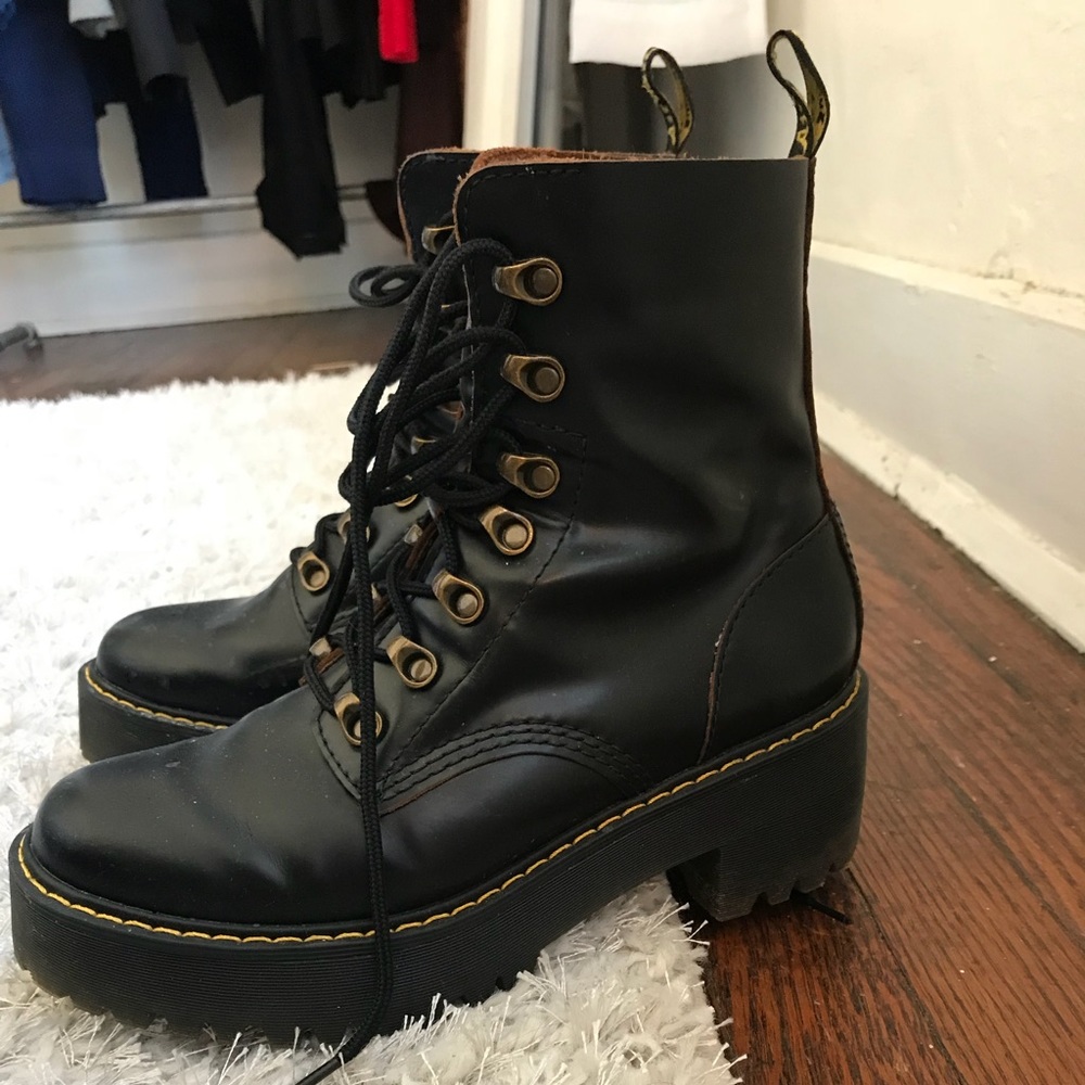 Dr. Martens Leona Boots, Black, sz. 39 euro